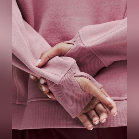 NWT Lululemon Scuba Oversized Side-Slit HoodieRose Blush M/L - Picture 4 of 7